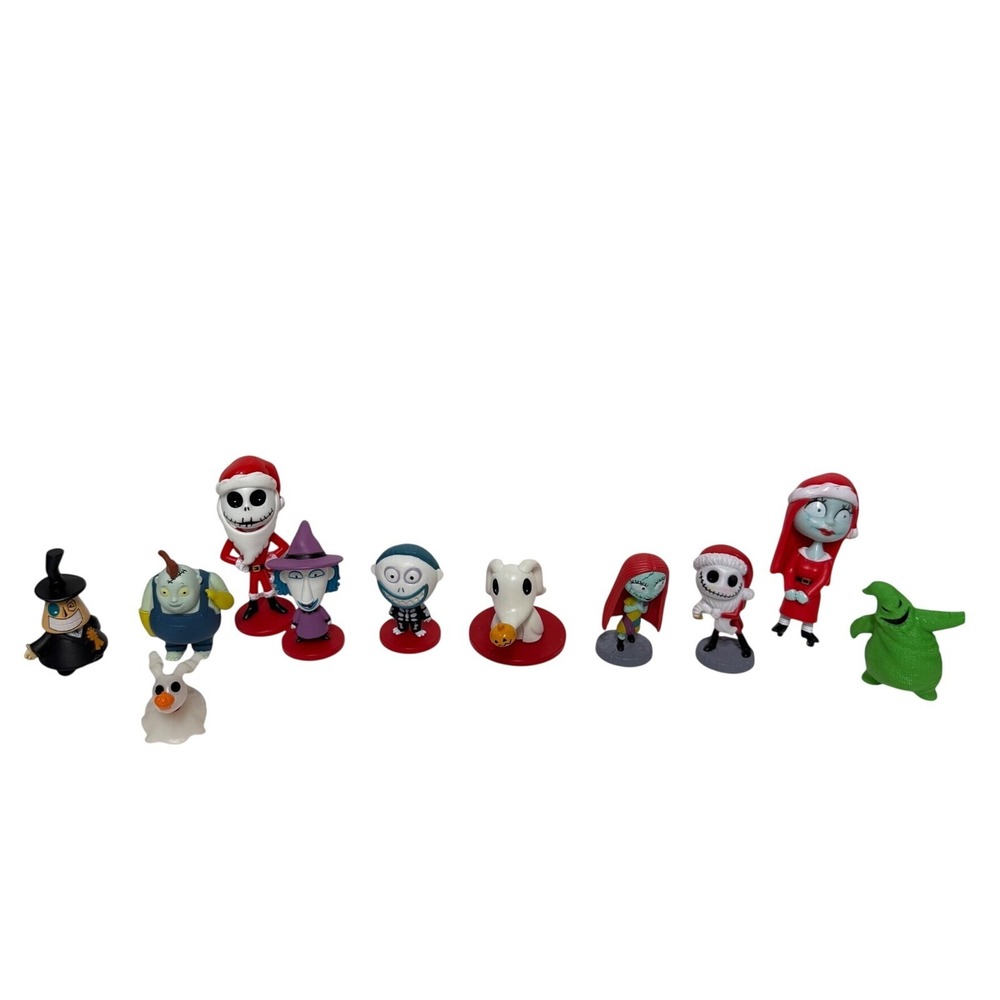 Disney Nightmare Before Christmas Figure Lot cake topper Jack Sally 11pc